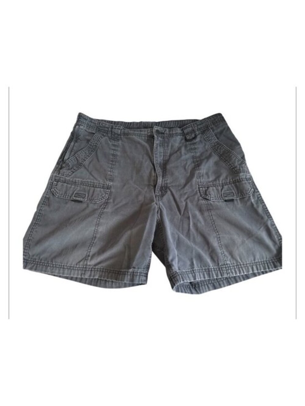 Wrangler Men’s Authentic Issue Gray 5 Pocket Cargo Shorts Size 42